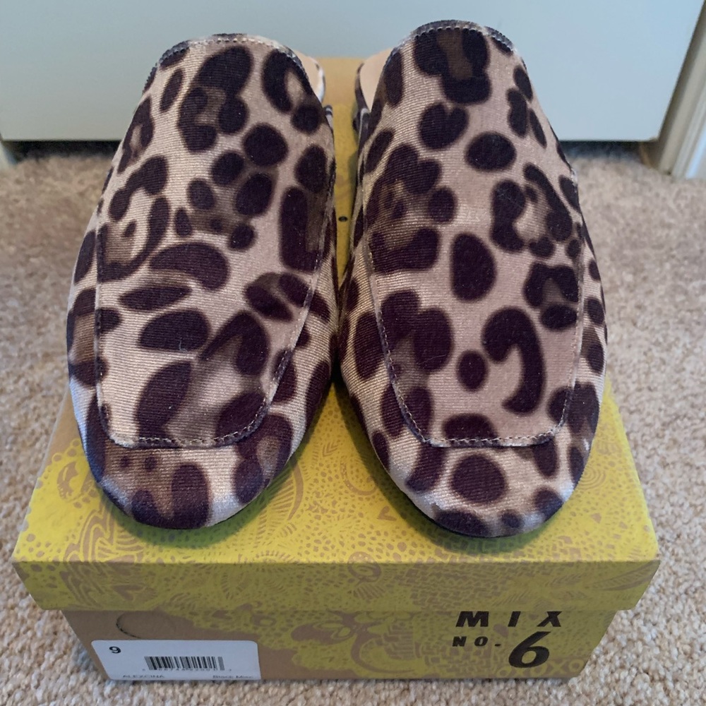 Leopard Mix No.6 Mules- LIKE NEW condition